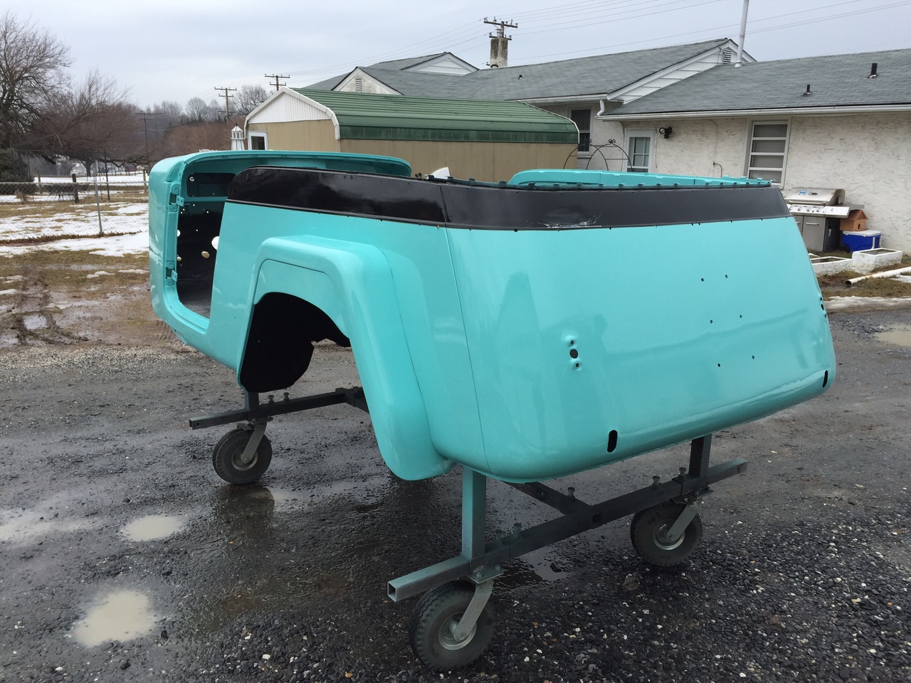 Jeepster rear fresh
			  paint